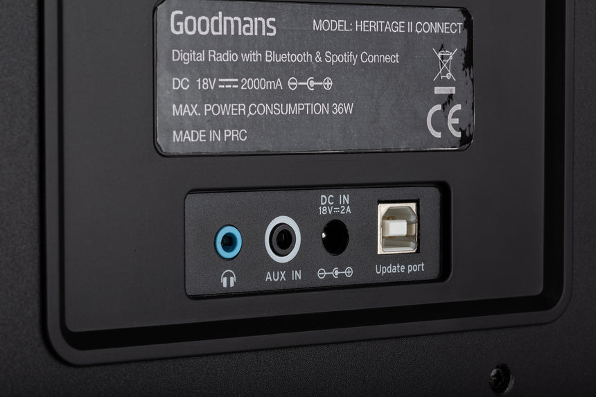 Goodmans Heritage II Connect, Wireless, DAB+ Digital Radio, Spotify, Bluetooth & NFC HERITAGE2CON detail3