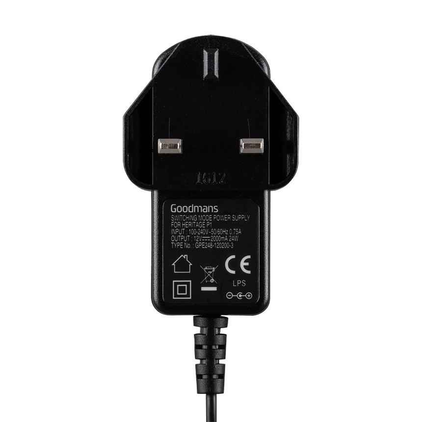 Goodmans 12V-2000mA (Heritage Portable Connect Power Adaptor)